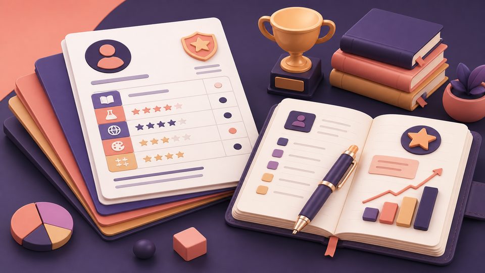 School progress report cards and diaries
