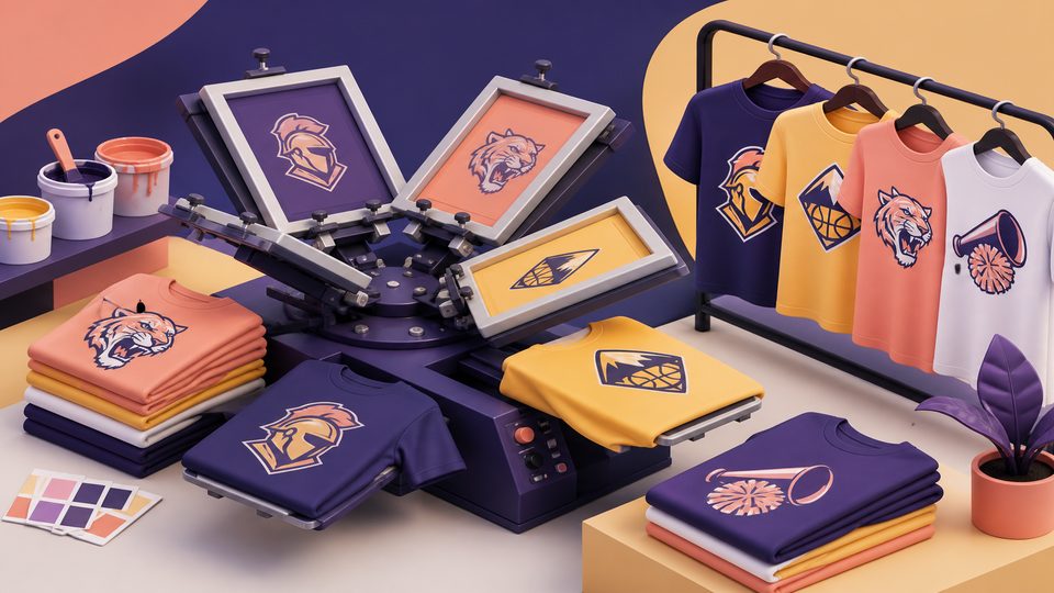 Custom T-shirt printing for teams and events